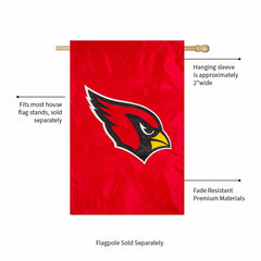 Applique Flag, Reg, Arizona Cardinals