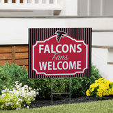 Atlanta Falcons Coroplast Yard Sign, "Fans Welcome"