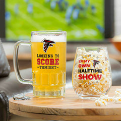 Atlanta Falcons, Stemless 17OZ Wine & Beer 16 OZ Gift Set