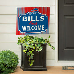 Buffalo Bills Coroplast Yard Sign, "Fans Welcome"