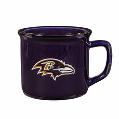 Baltimore Ravens Ceramic Camp Cup with Enamel Finish, 14oz