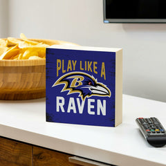 Baltimore Ravens Plock, Down Home Fans, 6x6