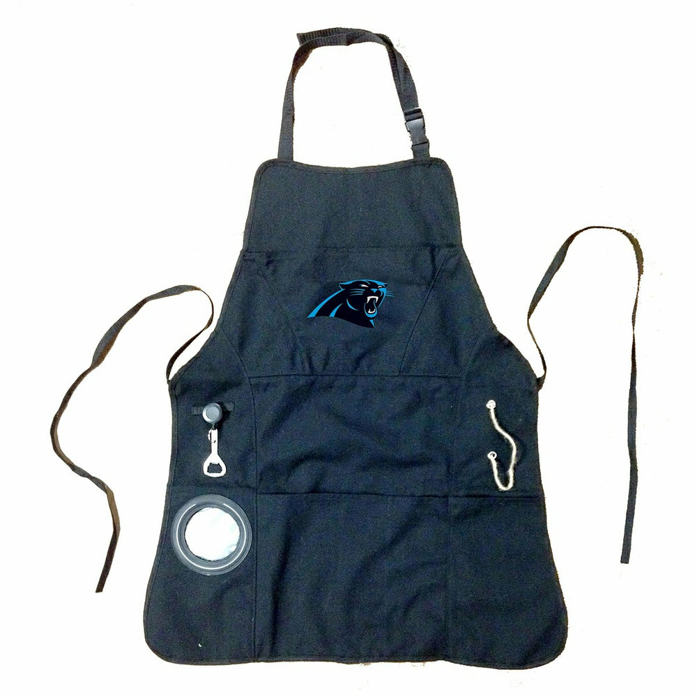 Grill Apron, Black, Carolina Panthers