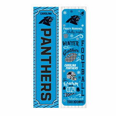 Carolina Panthers 46" Double Sided Leaner, Winter Seasonal