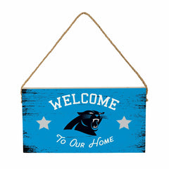 Carolina Panthers Wood Wall Sign, 6x11