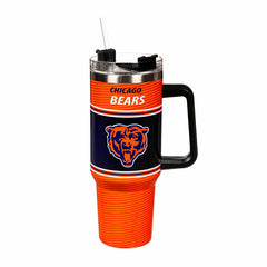 40oz Stainless Steel Canyon Cup w/ Straw, Chicago Bears