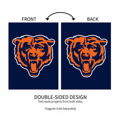 Chicago Bears Applique Garden Flag