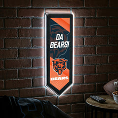LED Wall Decor, Pennant, Chicago Bears