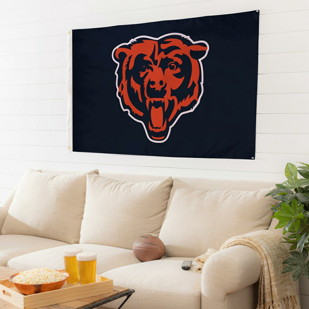 Chicago Bears Single Sided Estate Flag with 2 Grommets 3'x5'