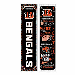 Cincinnati Bengals 46" Double Sided Leaner, Winter Seasonal