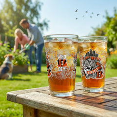 Cincinnati Bengals 16oz Glass pint, Set of 2