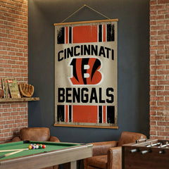 Cincinnati Bengals, Canvas Wall Tapestry, Large, 54x36