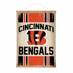 Cincinnati Bengals, Canvas Wall Tapestry, Large, 54x36