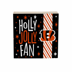 Cincinnati Bengals Block, Holiday, 6x6
