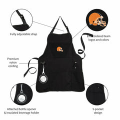 Grill Apron, Black, Cleveland Browns