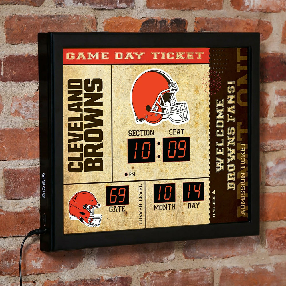 Scoreboard Wall Clock, Cleveland Browns