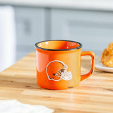 Cleveland Browns Ceramic Camp Cup with Enamel Finish, 14oz