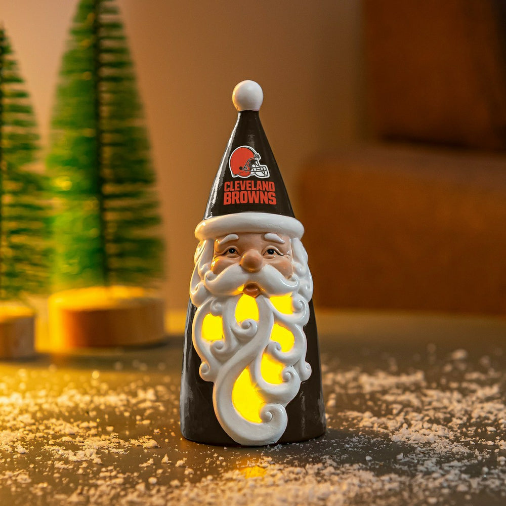 Cleveland Browns Santa LED Statuary, 8"