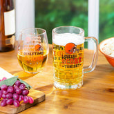 Cleveland Browns, Stemless 17OZ Wine & Beer 16 OZ Gift Set