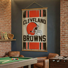 Cleveland Browns, Canvas Wall Tapestry, Large, 54x36