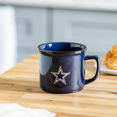 Dallas Cowboys Ceramic Camp Cup with Enamel Finish, 14oz