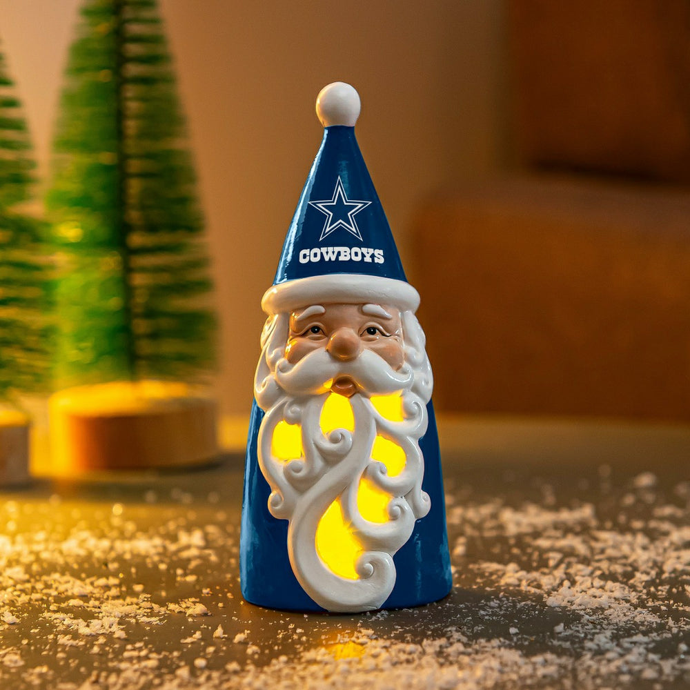 Dallas Cowboys Santa LED Statuary, 8"