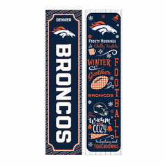 Denver Broncos 46" Double Sided Leaner, Winter Seasonal