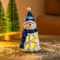 Detroit Lions Snowman LED Statuary, 8"
