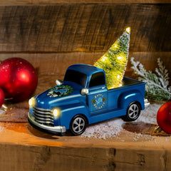 Detroit Lions Holiday Rally Truck Statue