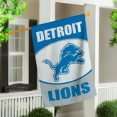 Detroit Lions Suede House Flag