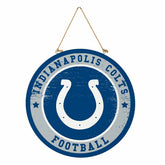 Indianapolis Colts Round Door Décor with Hanging Rope, 18x18