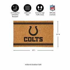 Indianapolis Colts Large One Color Coir Mat, 36"x24"