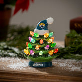 4" Mini LED Tabletop Christmas Tree, Set of 2, Jacksonville Jaguars