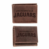 Jacksonville Jaguars, Bi-Fold and Tri-Fold Wallet Gift Set, Brown