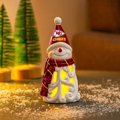 Kansas City Chiefs Snowman LED Statuary, 8"