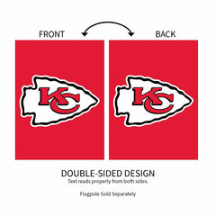 Kansas City Chiefs Applique Garden Flag