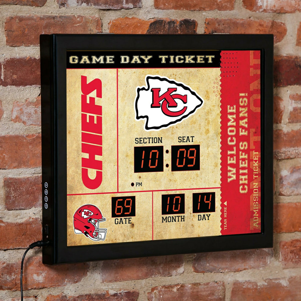 Scoreboard Wall Clock, Kansas City Chiefs
