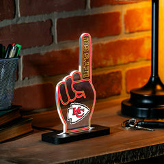 Kansas City Chiefs NFL Football Foam Finger Desklite LED Decor