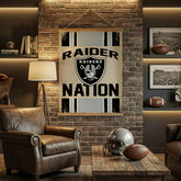 Las Vegas Raiders, Canvas Wall Tapestry, Large, 54x36