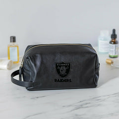 Las Vegas Raiders, Embossed Toiletry Bag, Black