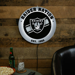 LAS VEGAS RAIDERS, Metal Lite, Round