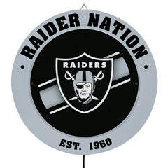 LAS VEGAS RAIDERS, Metal Lite, Round