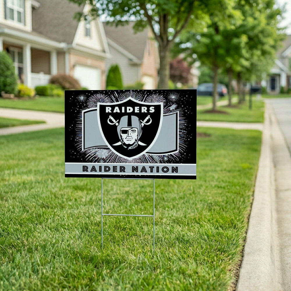 Las Vegas Raiders Yard Sign, Patriotic