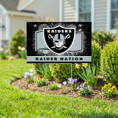 Las Vegas Raiders Yard Sign, Patriotic
