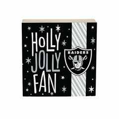 Las Vegas Raiders Block, Holiday, 6x6
