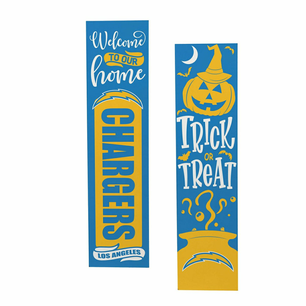 47" Double Sided Leaner, Los Angeles Chargers, Halloween