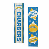47" Double Sided Leaner, Los Angeles Chargers, Christmas