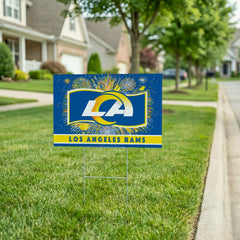 Los Angeles Rams Yard Sign, Patriotic
