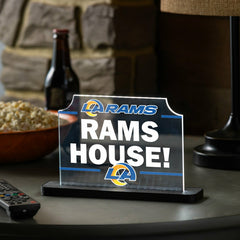 Los Angeles Rams NFL Football Rectangle Desklite LED Decor