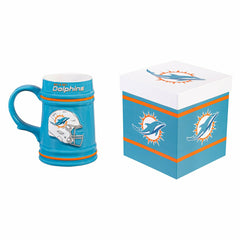 Miami Dolphins Ceramic Stein Cup, 24oz